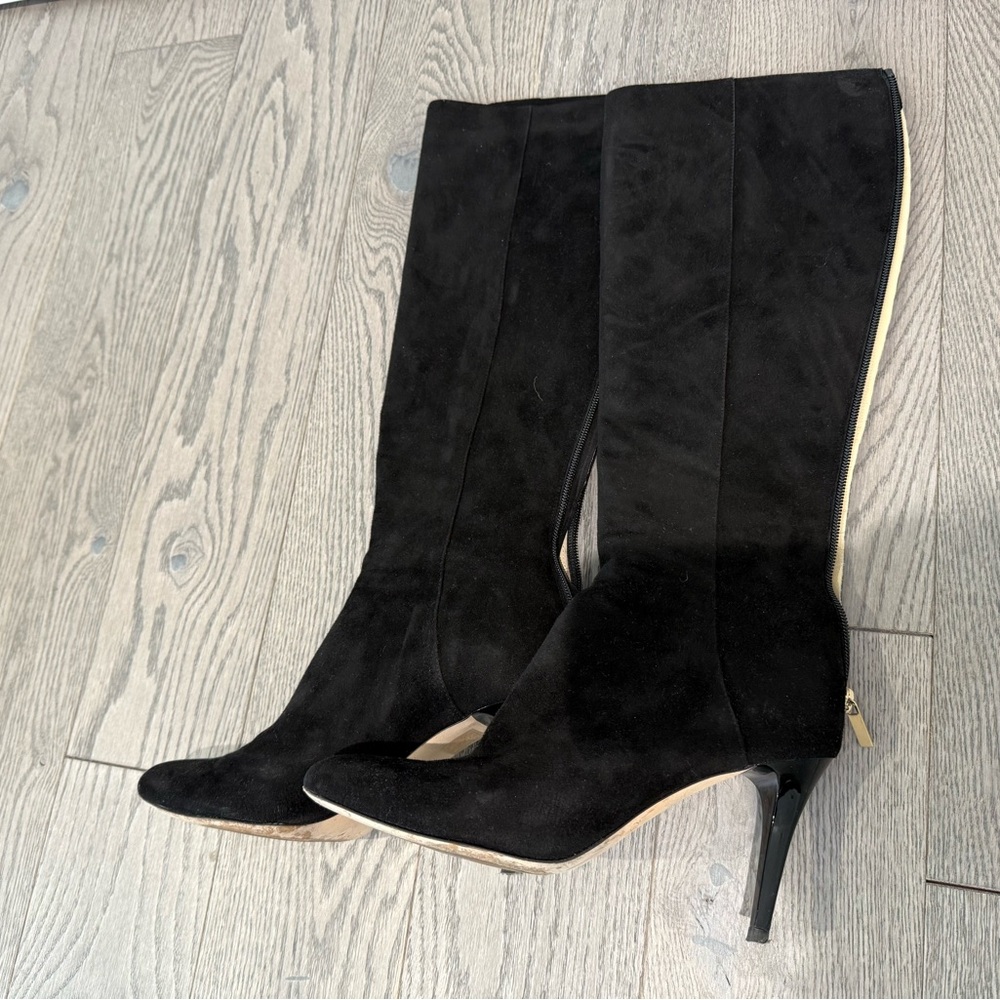 Jimmy Choo Black Stiletto Heeled Boots - Picture 2 of 7